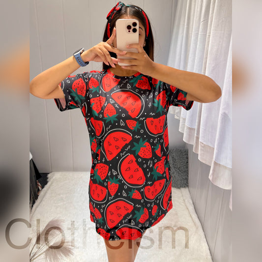 Women Nighty Long T-Shirt | Womens Nighties & Ladies Night Dress | Soft Printed Nighty for Women